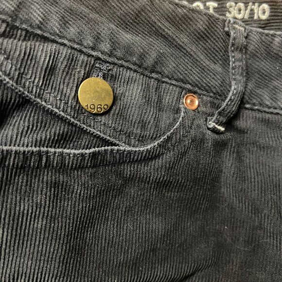 GAP Sexy Boot 30/10 Tornado Gray Corduroy Jeans Pants 5 -Pocket Low/Mid Rise - Picture 12 of 15